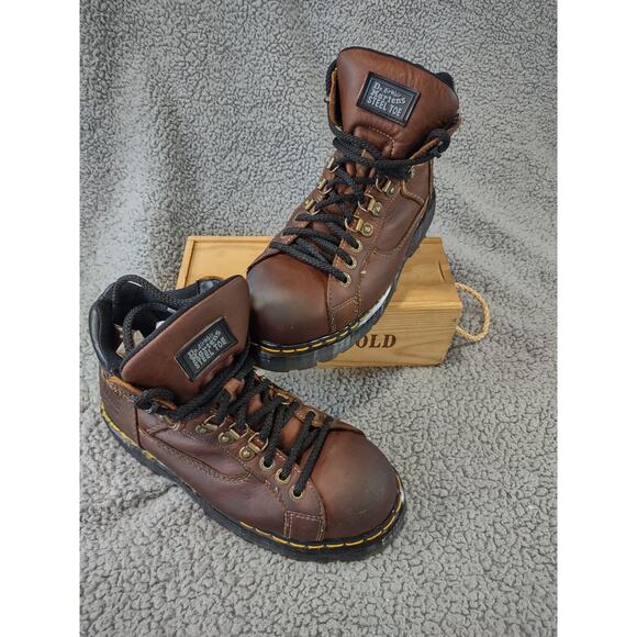 Dr Martens 8845 Teak Safety Boot Made in England Size men 8 women 10 - Picture 2 of 10